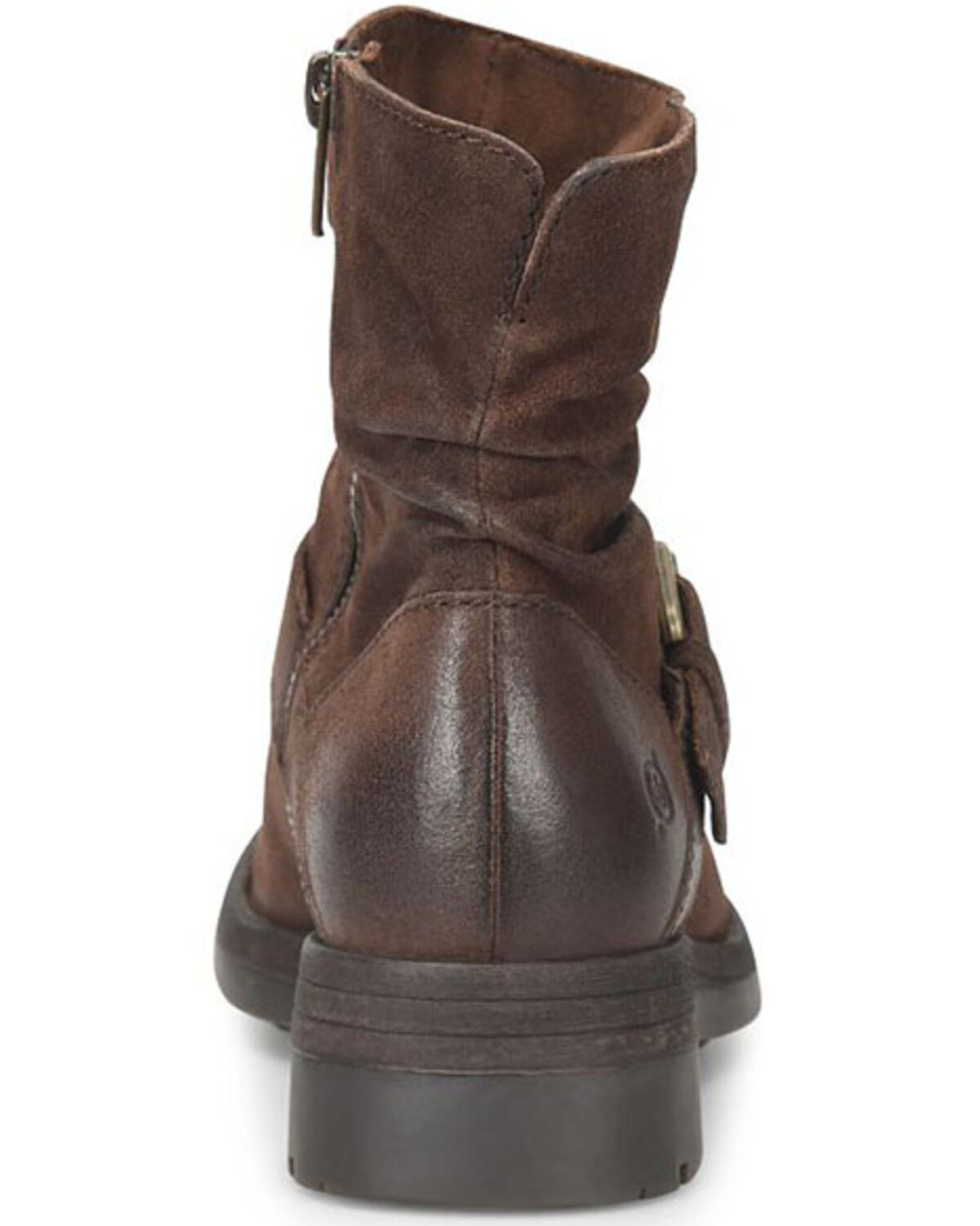 Image #5 - Born Women's Midway Moto Fashion Boots - Round Toe, Dark Brown, hi-res