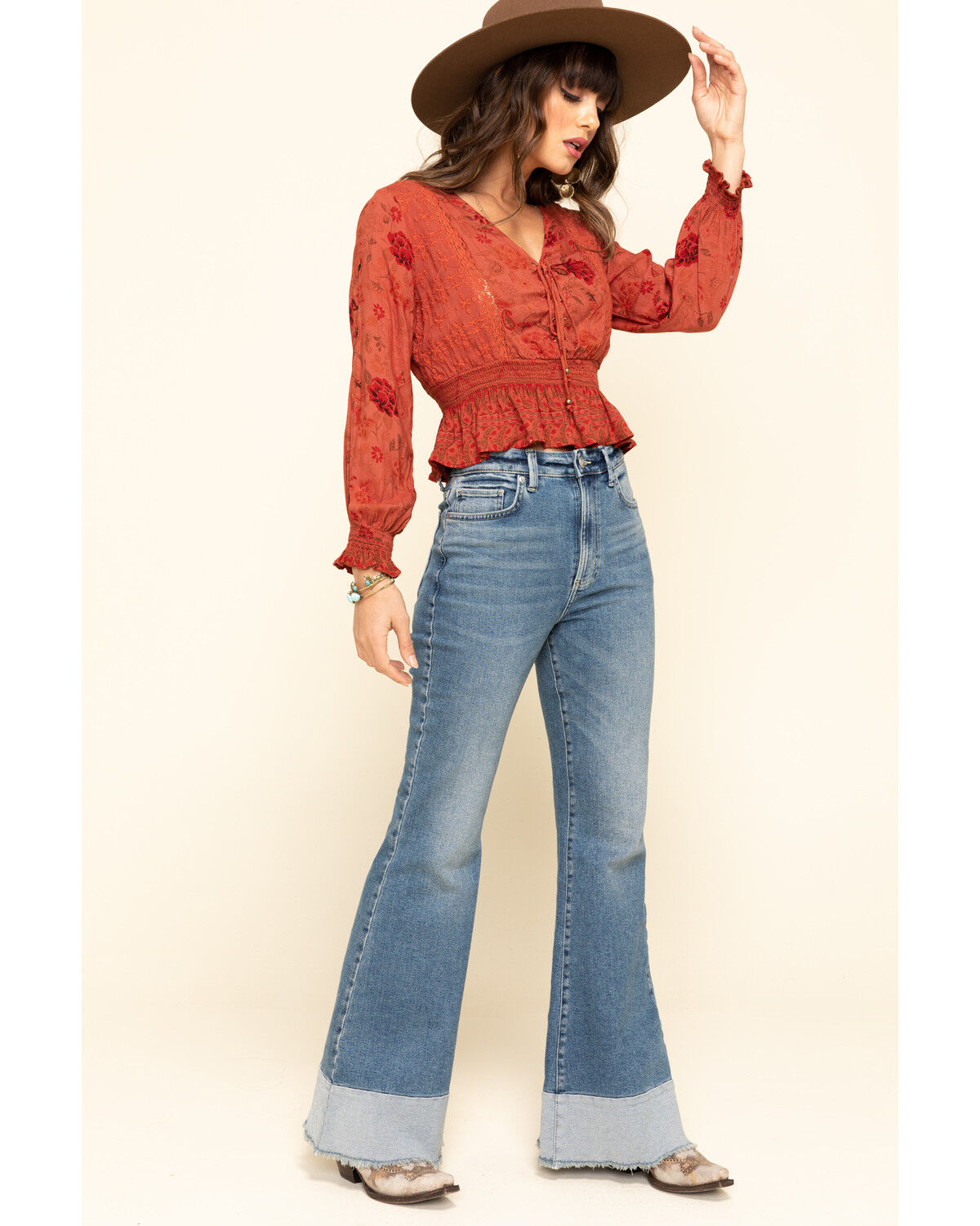 flare western jeans