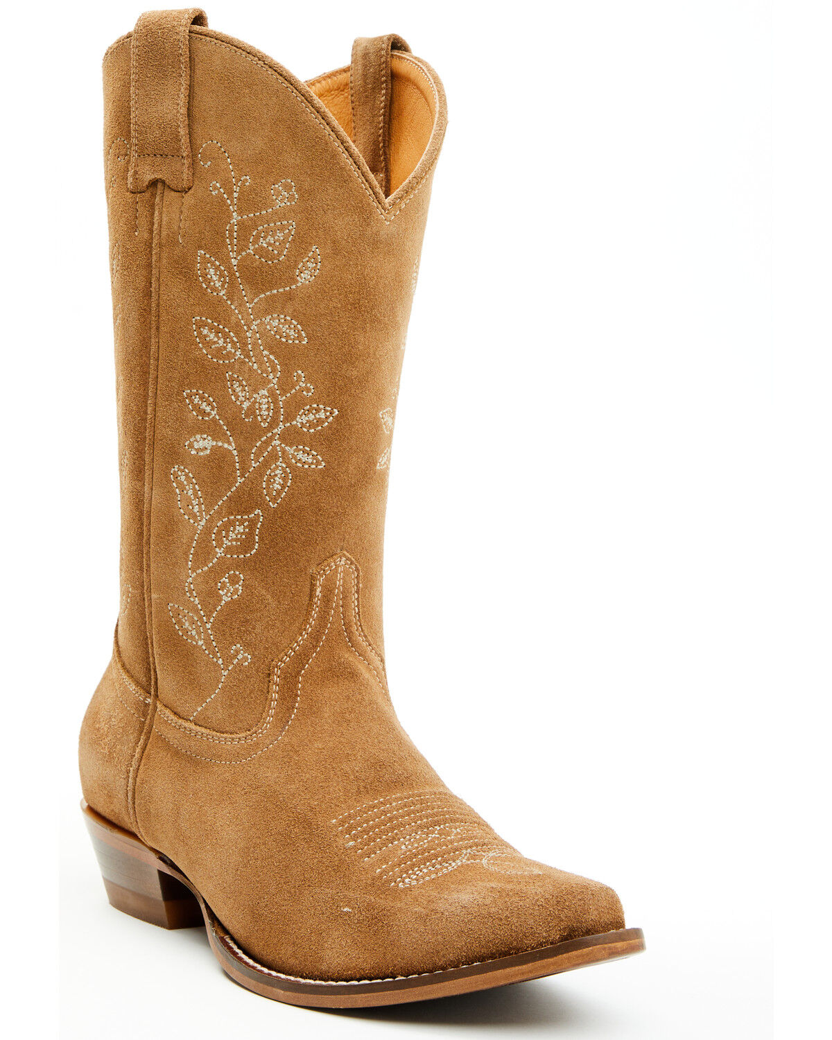 Image #1 - Shyanne Women's Bambi Suede Western Boots - Snip Toe, Tan, hi-res