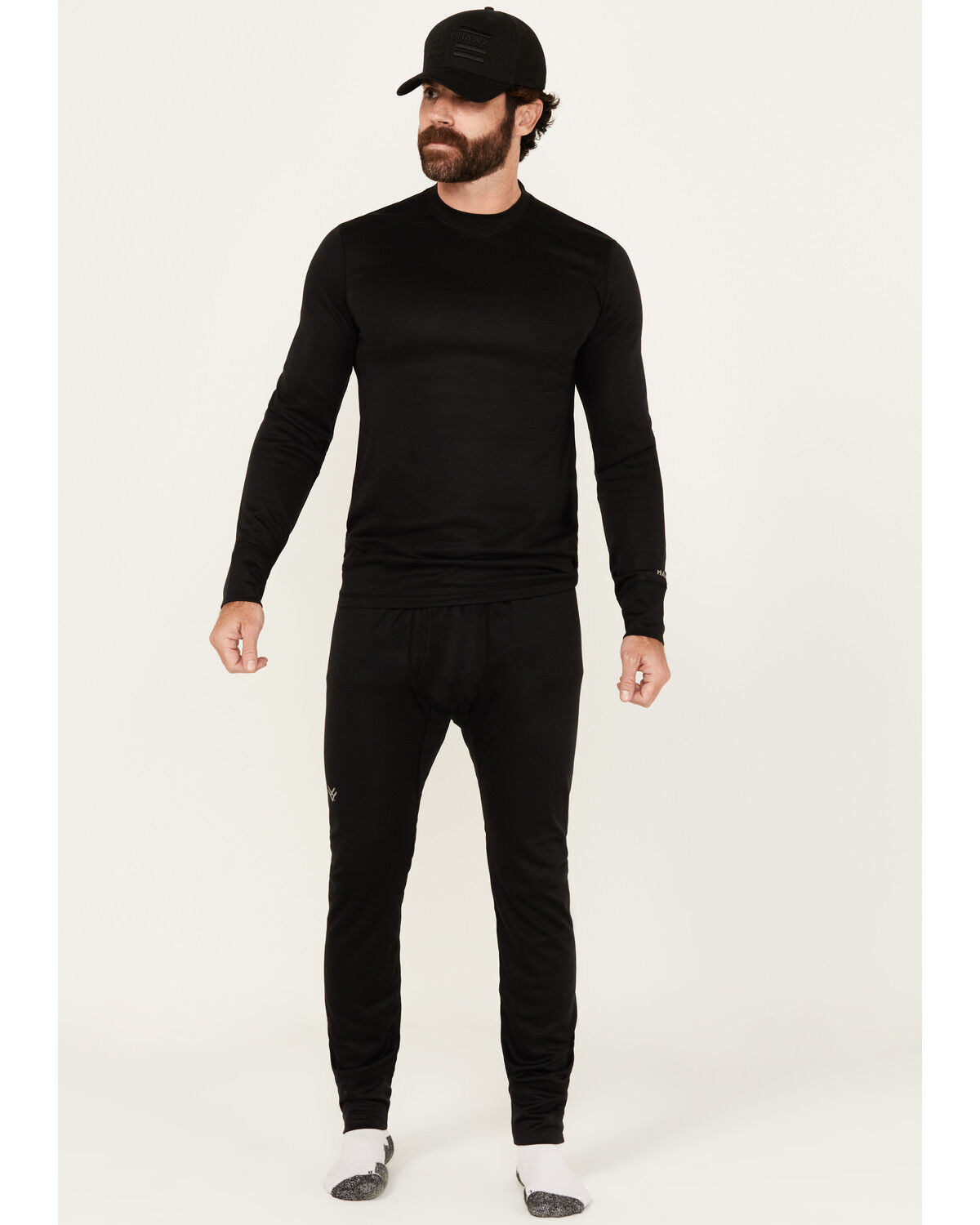 Image #1 - Hawx Men's Midweight Base Layer Bottoms, Black, hi-res