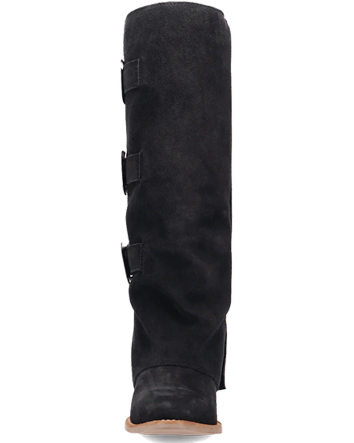 Image #4 - Dingo Women's Buckle Bunny Tall Western Boots - Round Toe, Black, hi-res