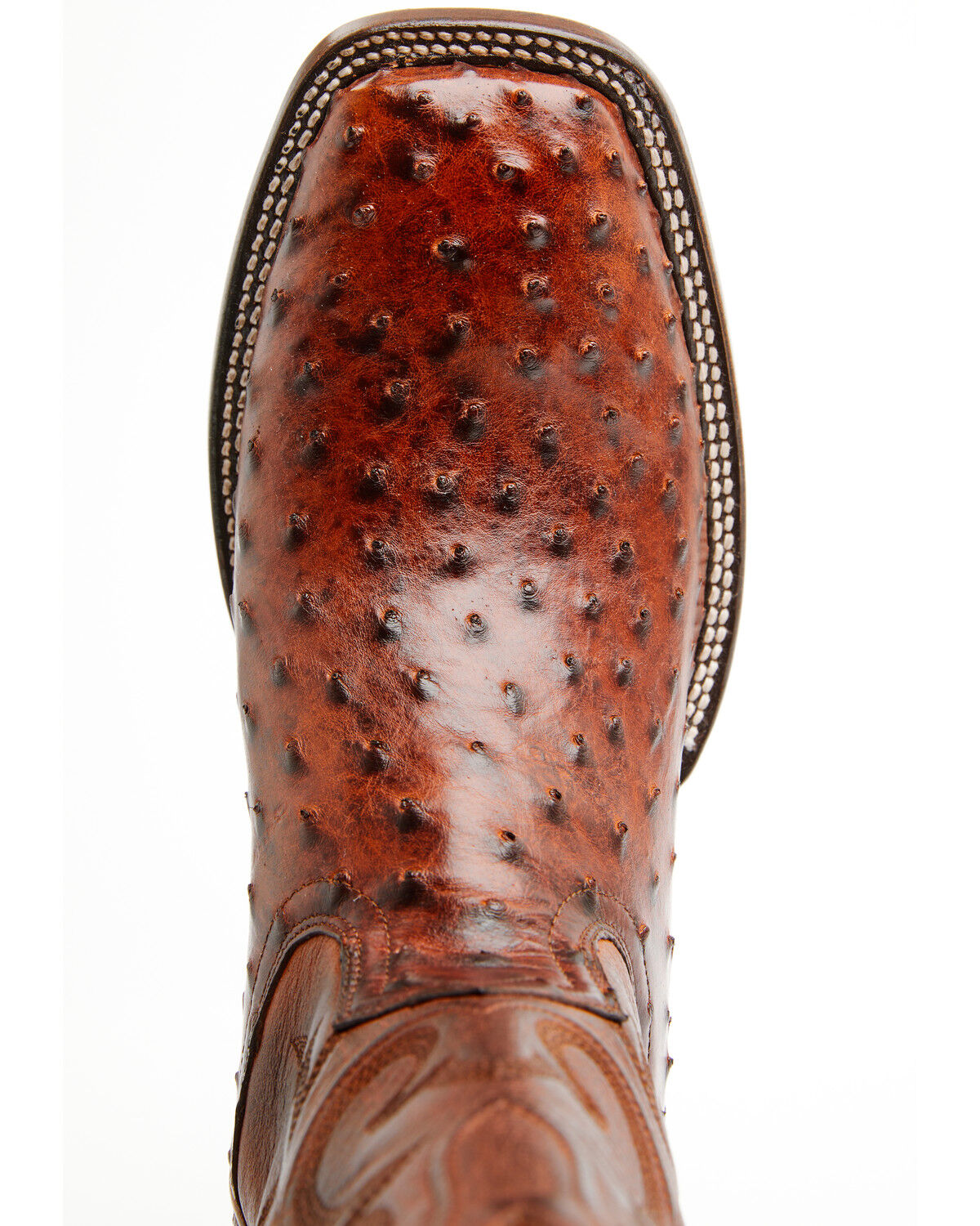 Image #6 - Cody James Black 1978® Men's The Hayward Exotic Full Quill Ostrich Western Boots - Broad Square Toe, Cognac, hi-res