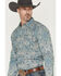 Image #2 - Gibson Trading Co Men's Throwback Paisley Print Long Sleeve Western Shirt, Multi, hi-res