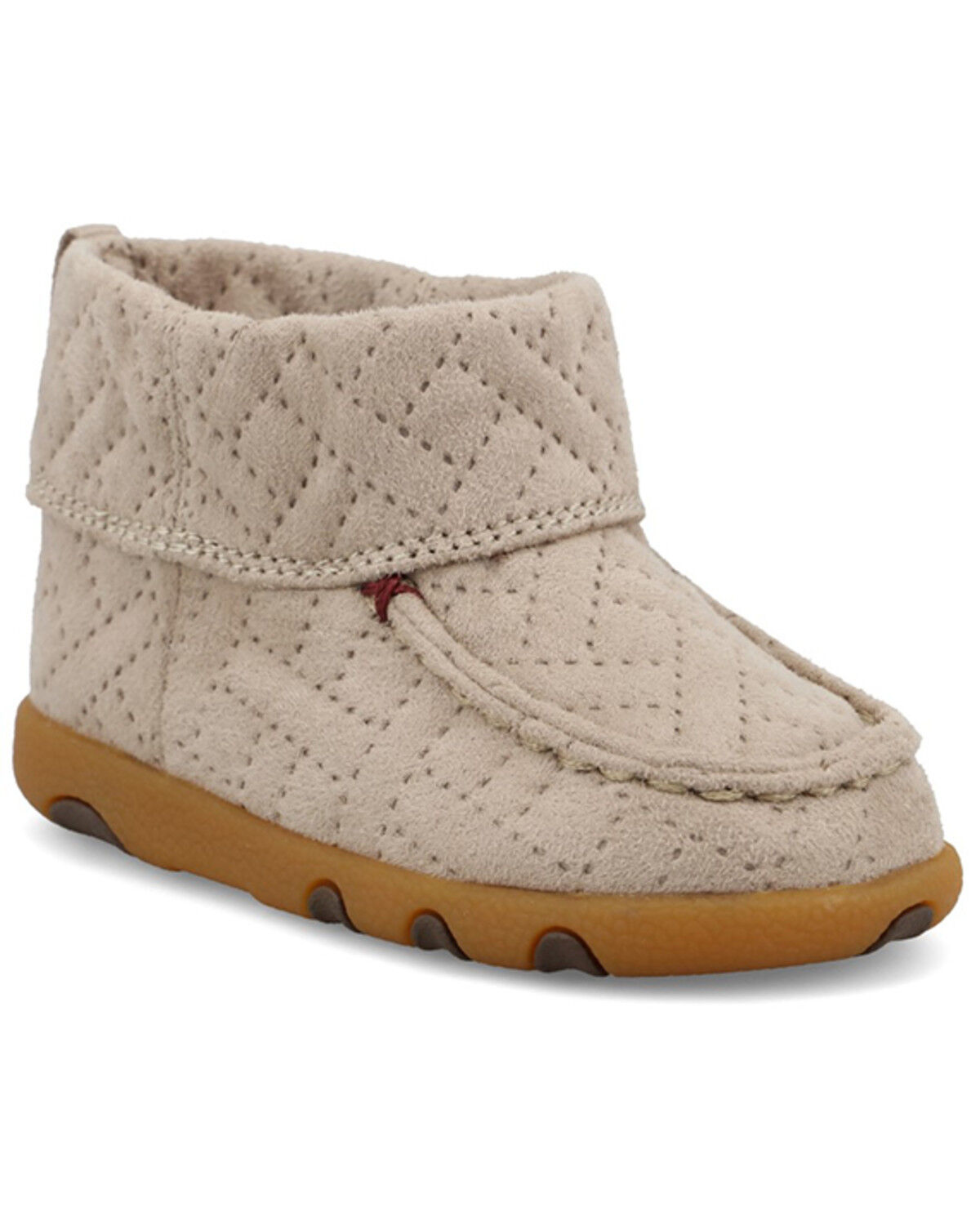 Image #1 - Twisted X Infant Driving Moc Boots - Moc Toe, Cream, hi-res