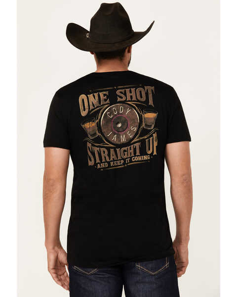 Cody James Men's One Shot Bullet Short Sleeve Graphic T-Shirt , Black, hi-res