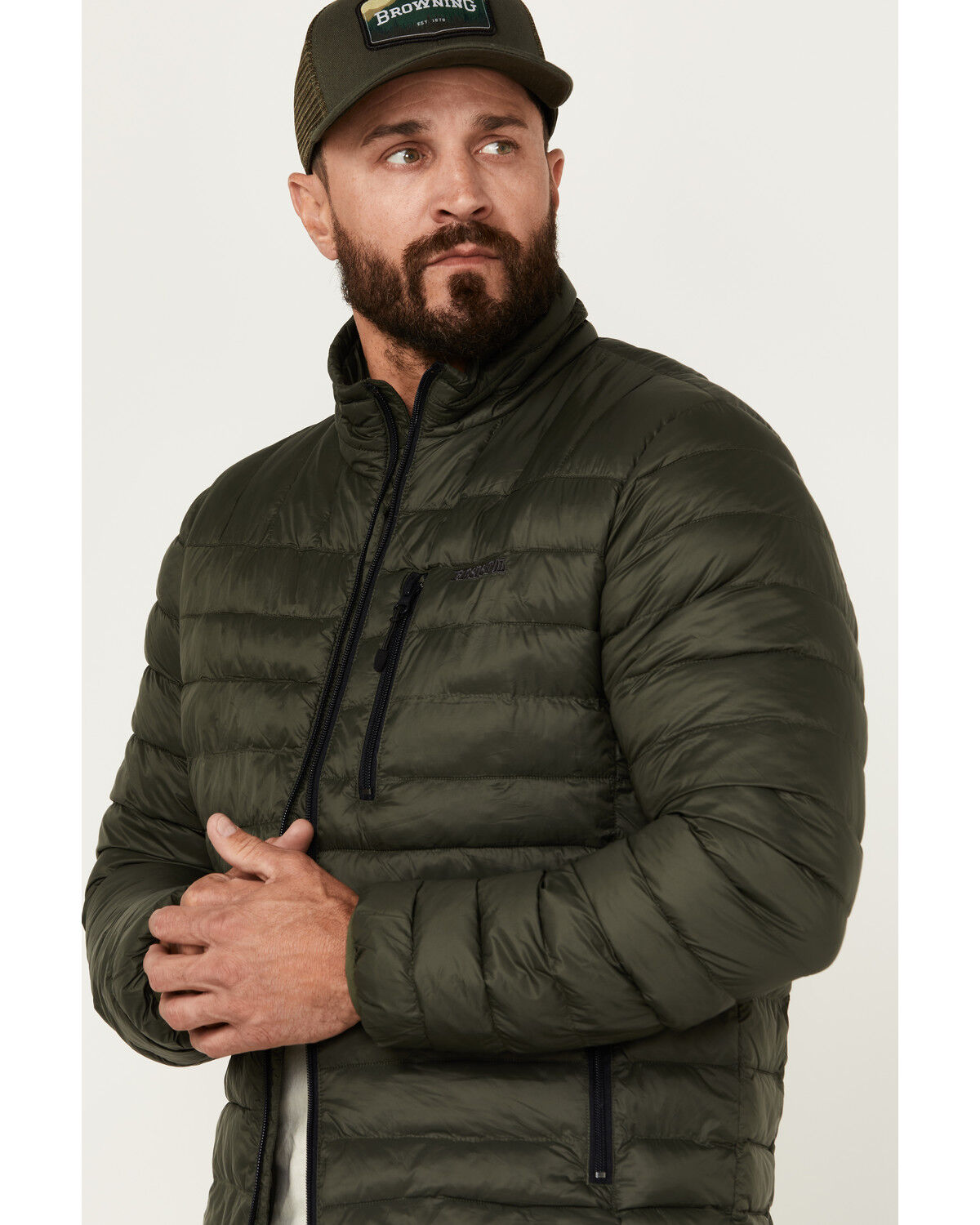 Image #2 - Resistol Men's Cold Bloq Puffer Jacket, Olive, hi-res