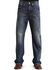 Stetson Modern Fit Embossed "X" Stitched Jeans - Big & Tall, Med Wash, hi-res