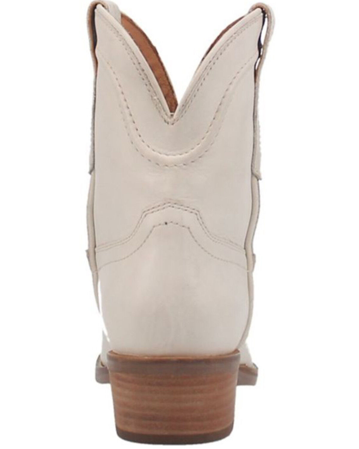 Image #5 - Dingo Women's Seguaro Western Booties - Round Toe, White, hi-res