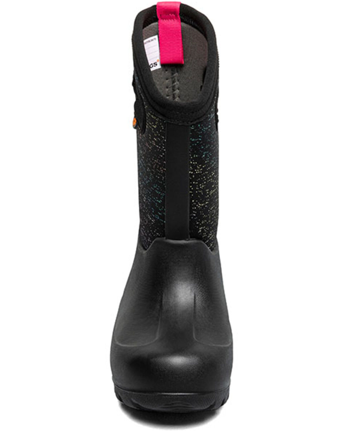 Image #4 - Bogs Girls' Neo Classic Metallic Fleck Print Waterproof Boots - Round Toe, Black, hi-res