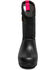Image #4 - Bogs Girls' Neo Classic Metallic Fleck Print Waterproof Boots - Round Toe, Black, hi-res