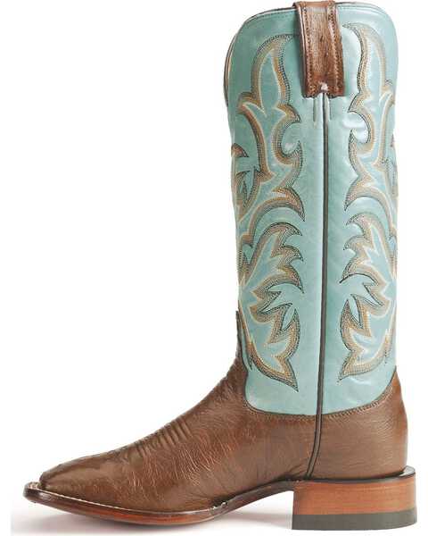 Image #3 - Justin Women's 13" Marfa Smooth Ostrich Cowgirl Boots - Square Toe, , hi-res
