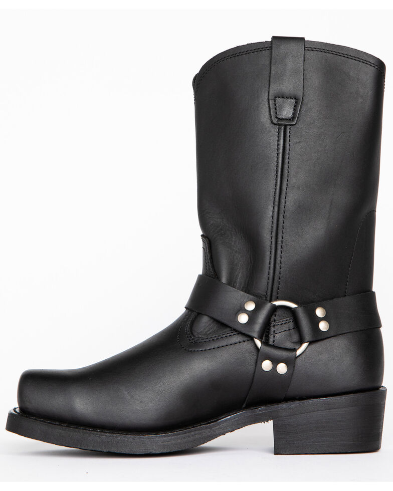 Cody James Men's Black Harness Boots - Square Toe, Black, hi-res