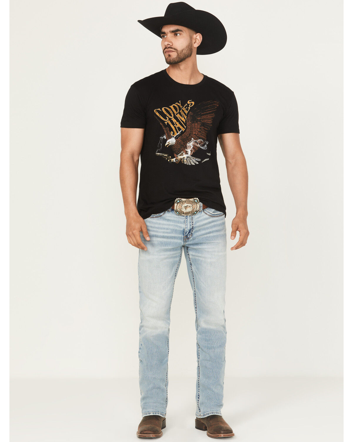 Image #1 - Cody James Men's Jackson Slim Straight Stretch Denim Jeans, Light Wash, hi-res