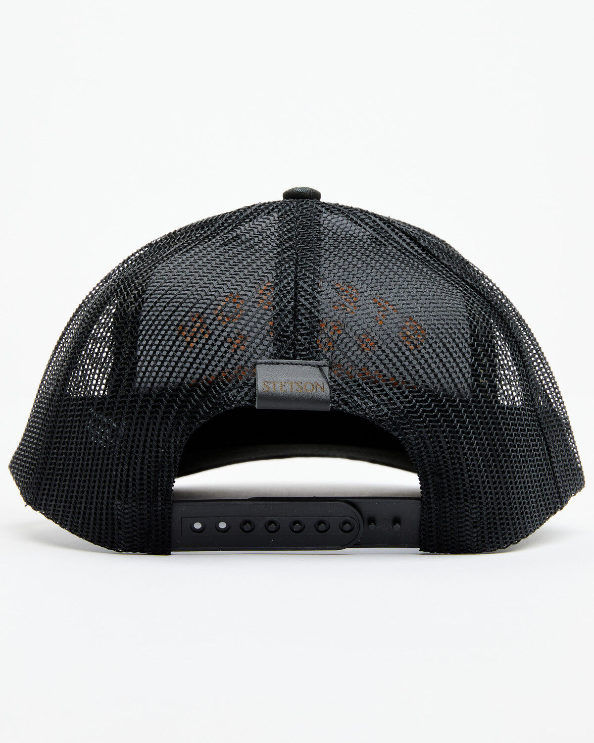 Image #3 - Stetson Men's Embroidered Trucker Cap, Black, hi-res