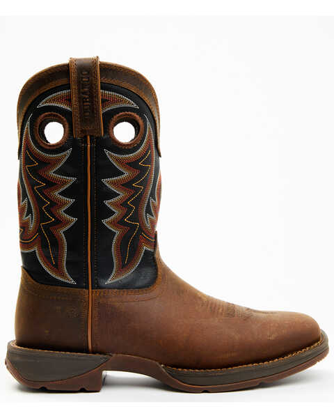 Image #2 - Durango Men's Rebel Western Performance Boots - Square Toe, Brown, hi-res