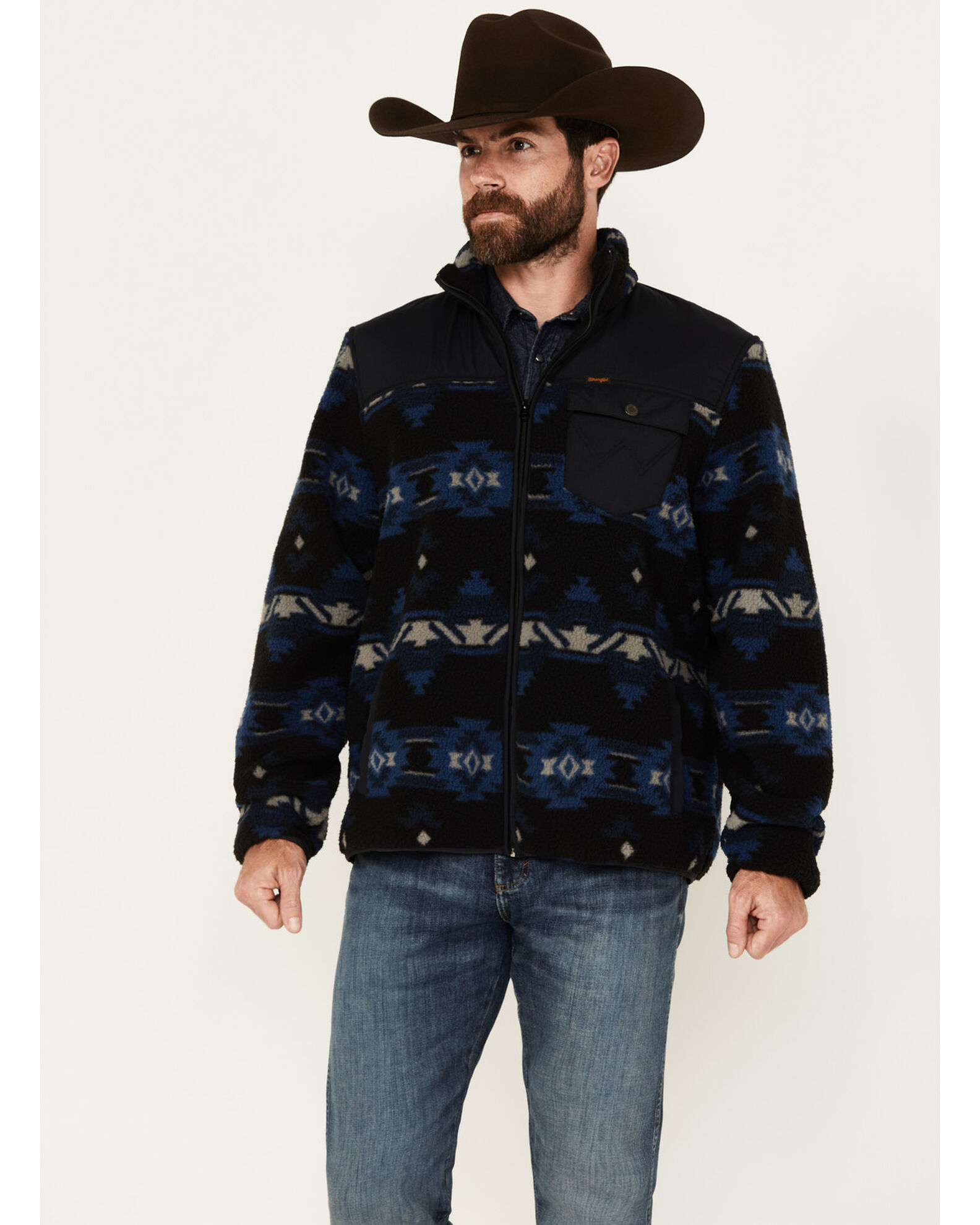 Wrangler best sale zip jacket