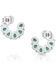 Image #2 - Montana Silversmiths Women's Lucky Seven Turquoise Earrings, Silver, hi-res