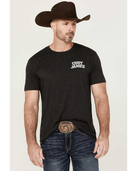 Image #2 - Cody James Men's Ace Skull Short Sleeve Graphic T-Shirt , Black, hi-res