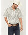 Image #1 - Cody James Men's Toro Steer Head Print Short Sleeve Button-Down Stretch Western Shirt, Tan, hi-res