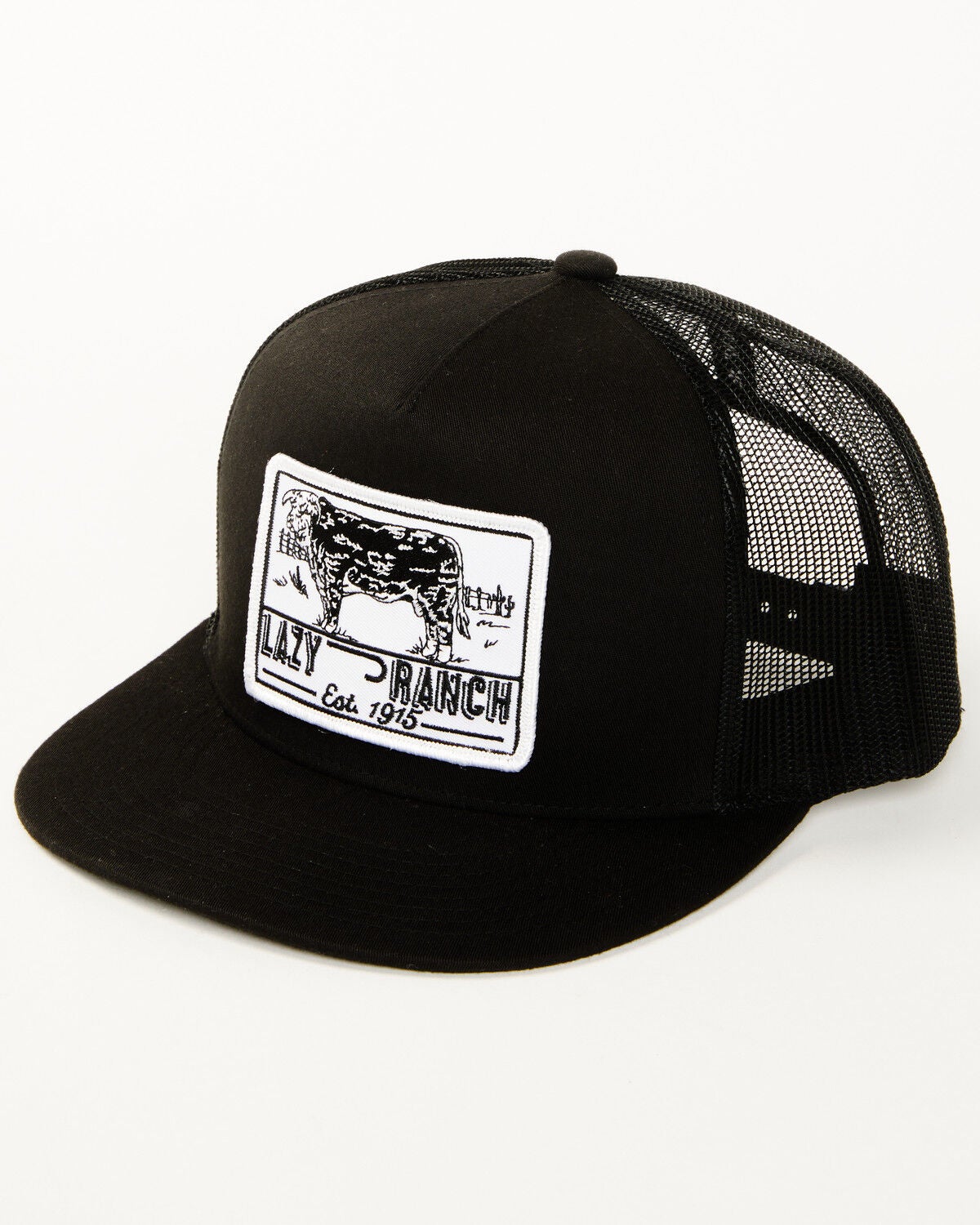 Lazy J Ranch Wear Men's Boot Barn Exclusive Bull Trap Ball Cap, Black, hi-res