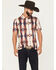 Image #1 - Hooey Men's The Weekender Southwestern Print Short Sleeve Button-Down Polo Shirt, Tan, hi-res