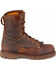 Image #2 - Carolina Men's 8" Waterproof Work Boots - Soft Round Toe, Brown, hi-res