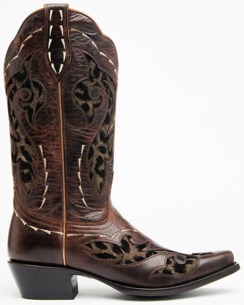 Shyanne Women's Lissa Western Boots - Snip Toe, Brown, hi-res