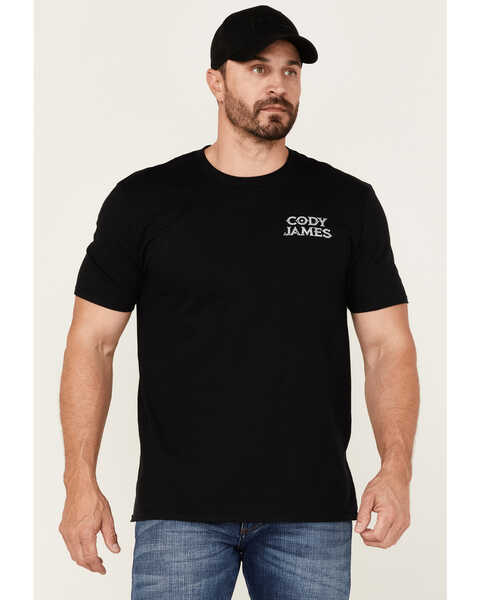 Cody James Men's Gun Card Graphic Short Sleeve T-Shirt , Black, hi-res