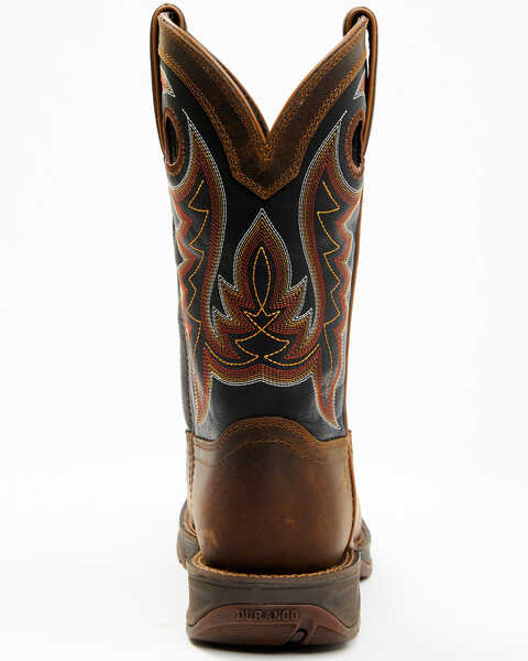 Image #5 - Durango Men's Rebel Western Performance Boots - Square Toe, Brown, hi-res