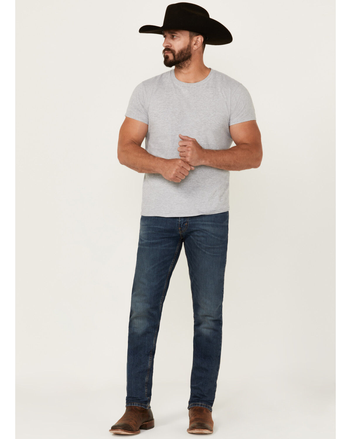 Image #1 - Levi's Men's Throttle Dark Wash Modern Stretch Slim Fit Jeans, Indigo, hi-res