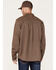 Image #4 - Hawx Men's FR Plaid Print Long Sleeve Woven Button-Down Work Shirt, Bark, hi-res