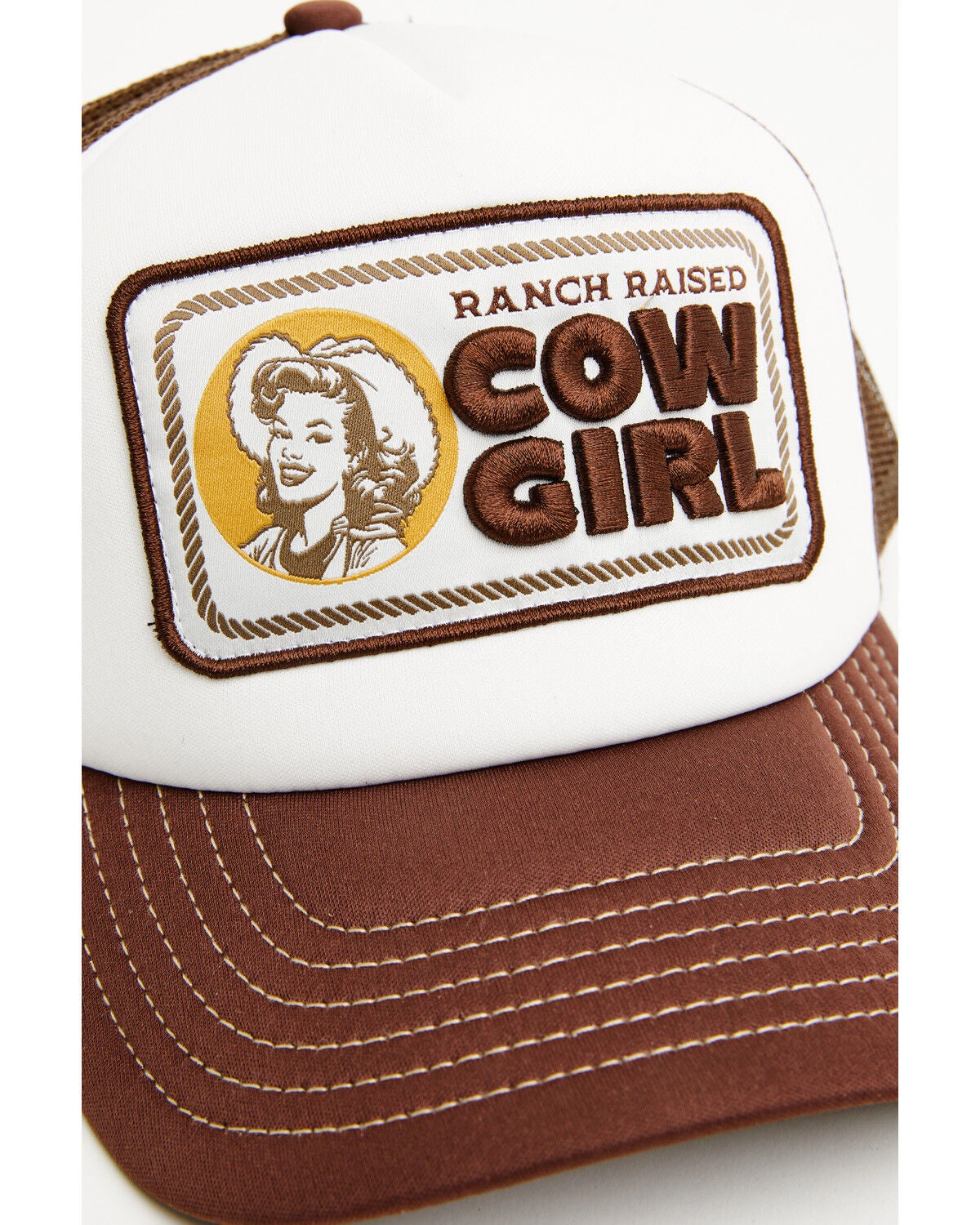 Image #2 - Shyanne Girls' Ranch Raised Cowgirl Ball Cap, Brown, hi-res
