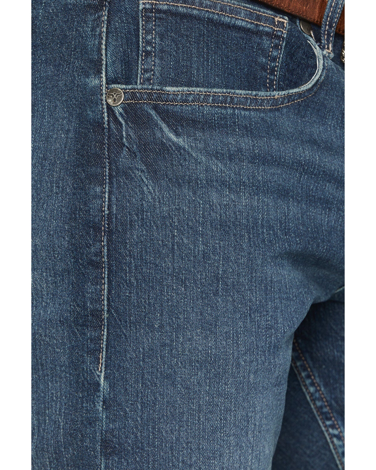 Image #2 - Wrangler 20X Men's 42MWX Wagoner Medium Wash Vintage Bootcut Stretch Denim Jeans, Medium Wash, hi-res