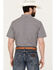 Image #4 - Gibson Men's Tempe Small Plaid Print Short Sleeve Button-Down Western Shirt, Navy, hi-res