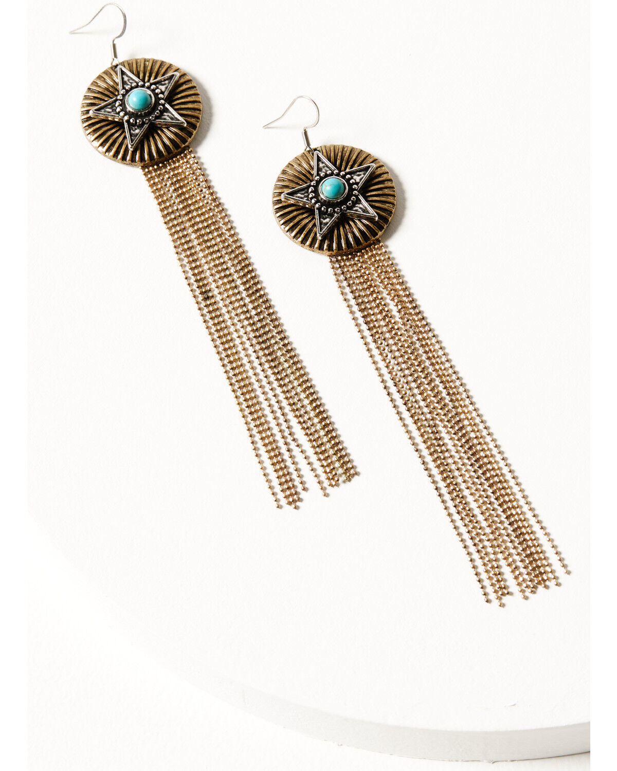 Image #1 - Idyllwind Women's Montclair Star Fringe Earrings, Multi, hi-res