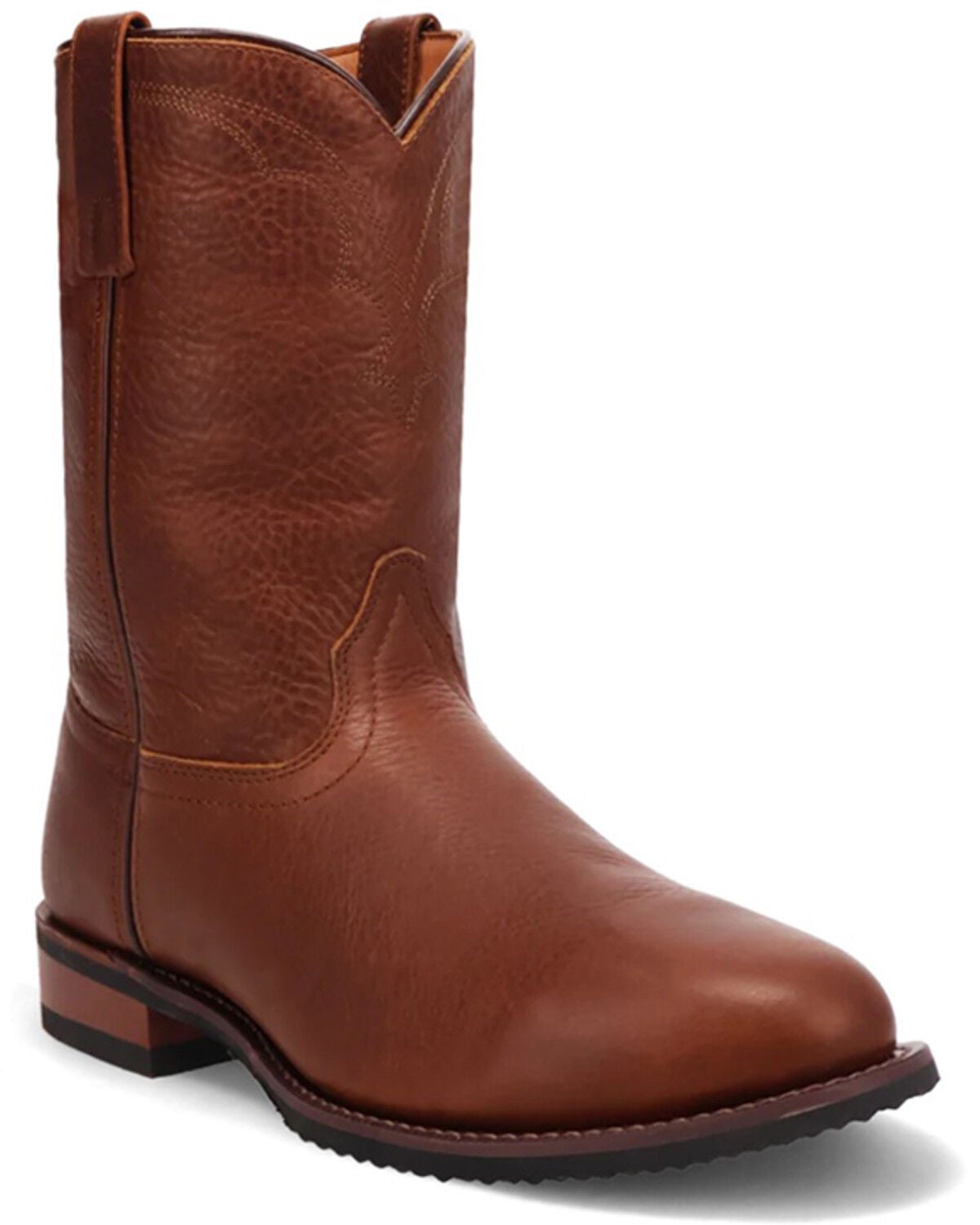 Laredo Men's Vaughn Roper Boots - Round Toe, Tan, hi-res