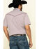 Cody James Men's Kaleidoscope Geo Print Short Sleeve Western Shirt , Maroon, hi-res