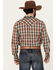 Image #4 - Cody James Men's Ricardo Plaid Print Long Sleeve Snap Western Shirt, Tan, hi-res