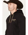 Image #3 - RANK 45&reg; Men's Build A Legend Logo Graphic Hooded Sweatshirt, Black, hi-res