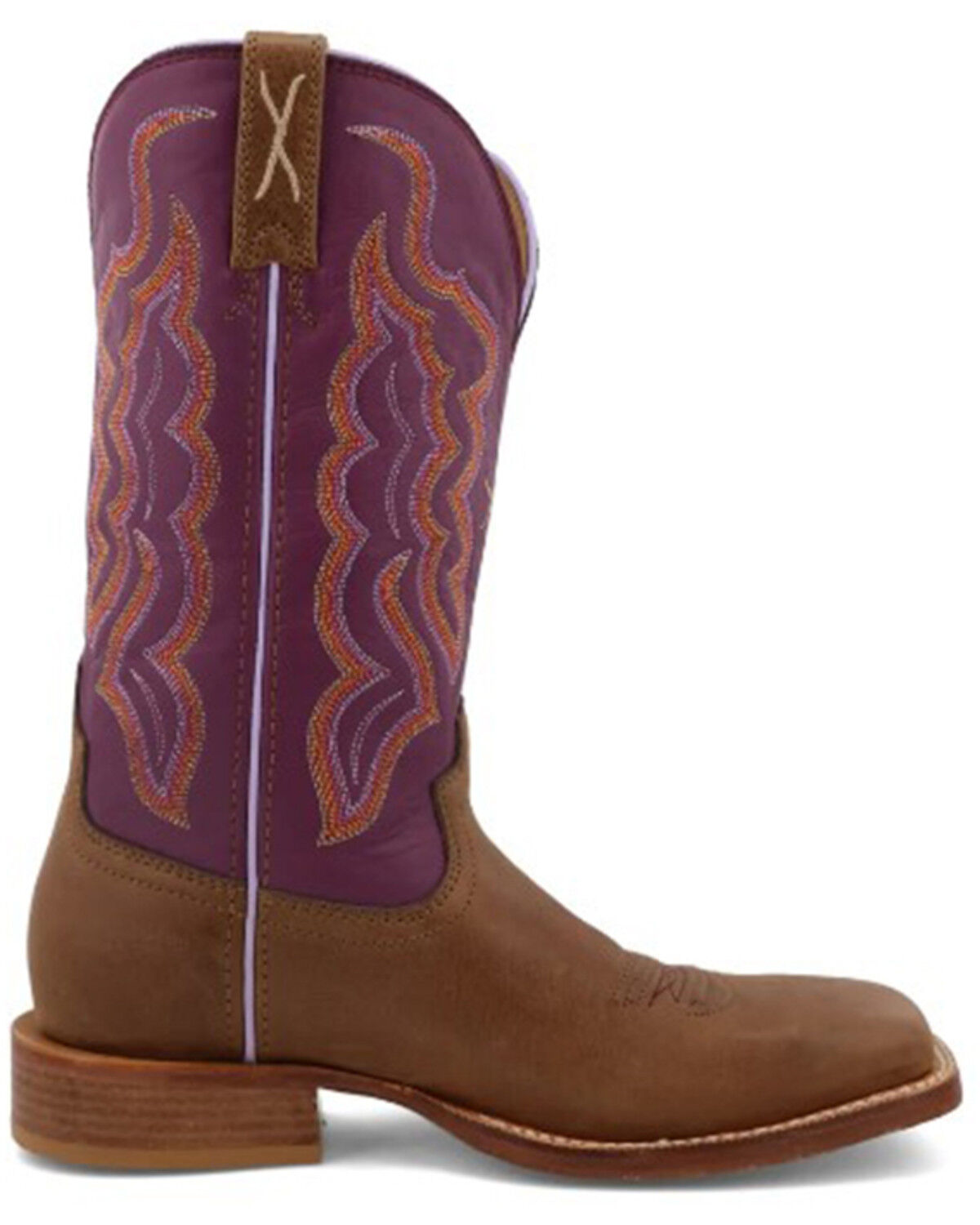 Image #2 - Twisted X Women's 11" Tech X Western Boots - Broad Square Toe, Purple, hi-res