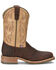 Image #4 - Double H Men's Ice Oak Saddle Work Boots - Steel Toe, Bison, hi-res