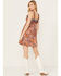 Image #4 - Angie Women's Ruffle Sleeve Tank Mini Dress, Rust Copper, hi-res