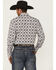 Image #4 - Rodeo Clothing Men's Geo Print Long Sleeve Snap Western Shirt, White, hi-res
