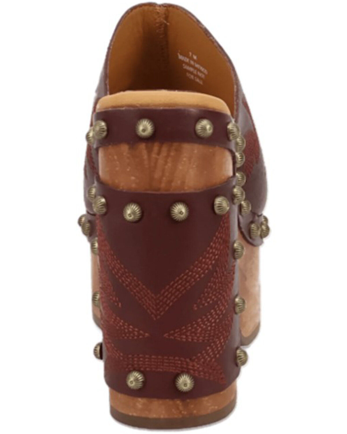 Image #5 - Dingo Women's Free Spirit Wooden Sandals, Wine, hi-res