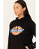 Image #2 - Dickies Women's Logo Pullover Sweatshirt, Black, hi-res