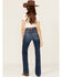 Image #3 - Ariat Women's Jessica Dark Wash High Rise Bootcut Stretch Denim Jeans, Dark Wash, hi-res