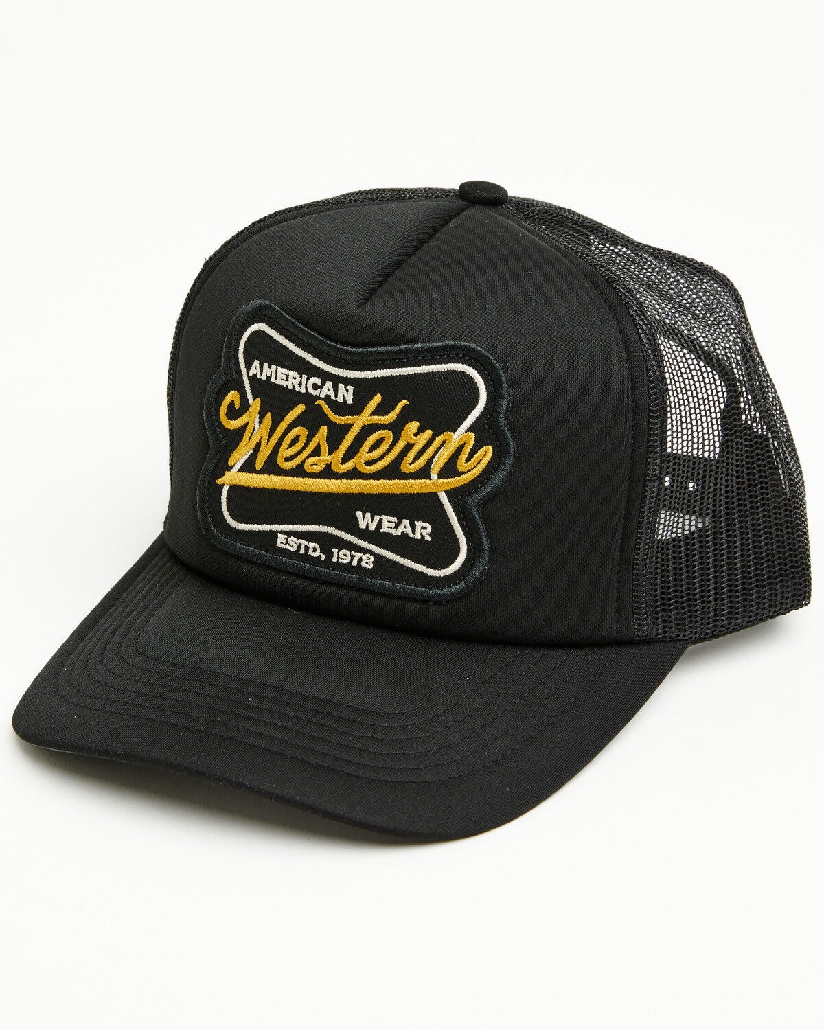 Image #1 - Cody James Men's Vintage Western Ball Cap, Black, hi-res