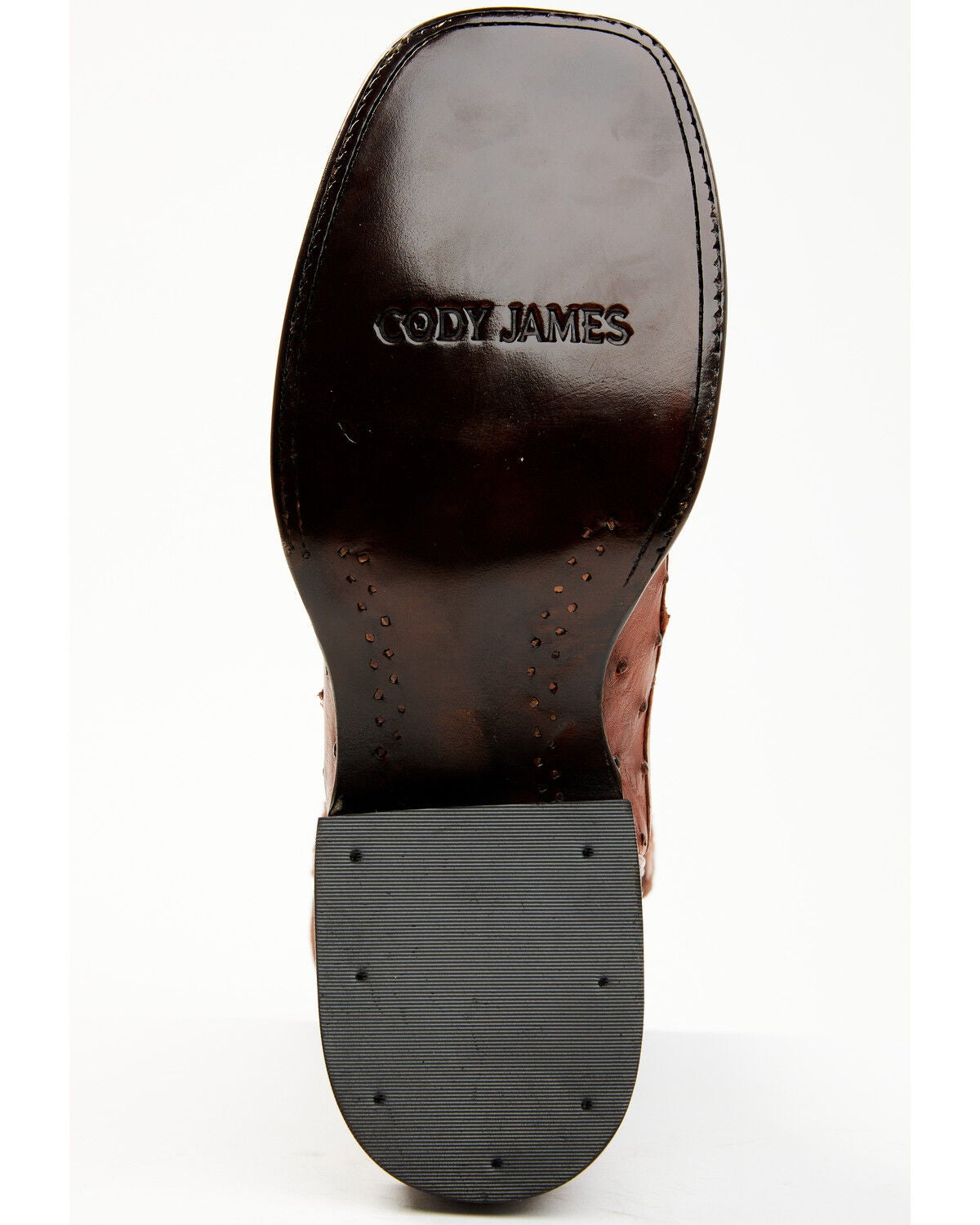 Image #7 - Cody James Men's Brandy Genuine Ostrich Exotic Western Boots - Broad Square Toe, , hi-res
