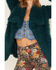 Image #3 - Shyanne Women's Faux Fur Fleece Coat, Deep Teal, hi-res