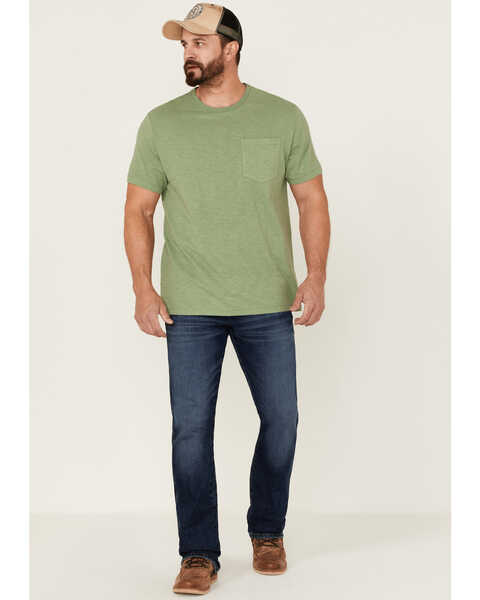 Image #2 - Brothers and Sons Men's Basic Pocket T-Shirt , Green, hi-res